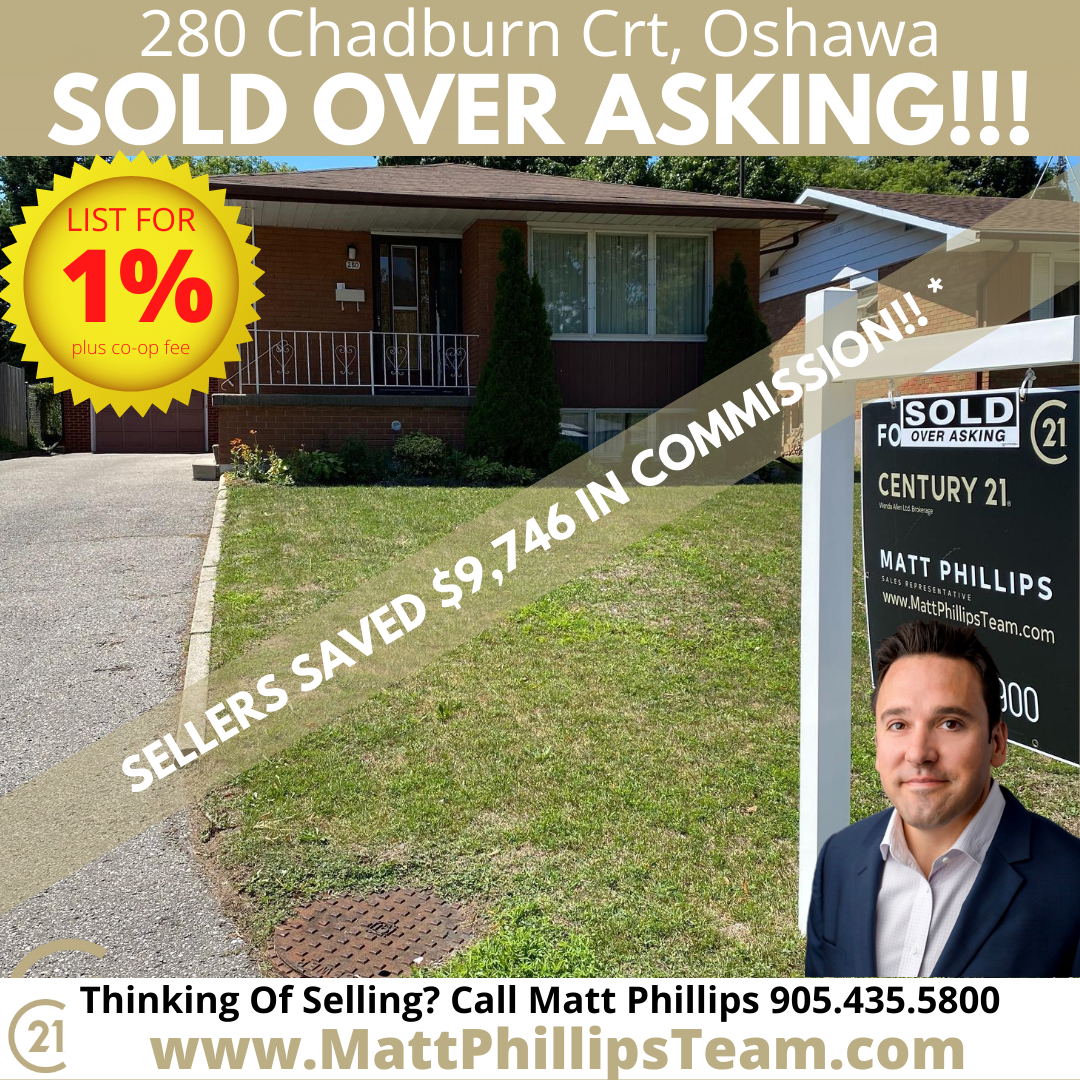 280 CHADBURN OSHAWA Low Commission Realtor